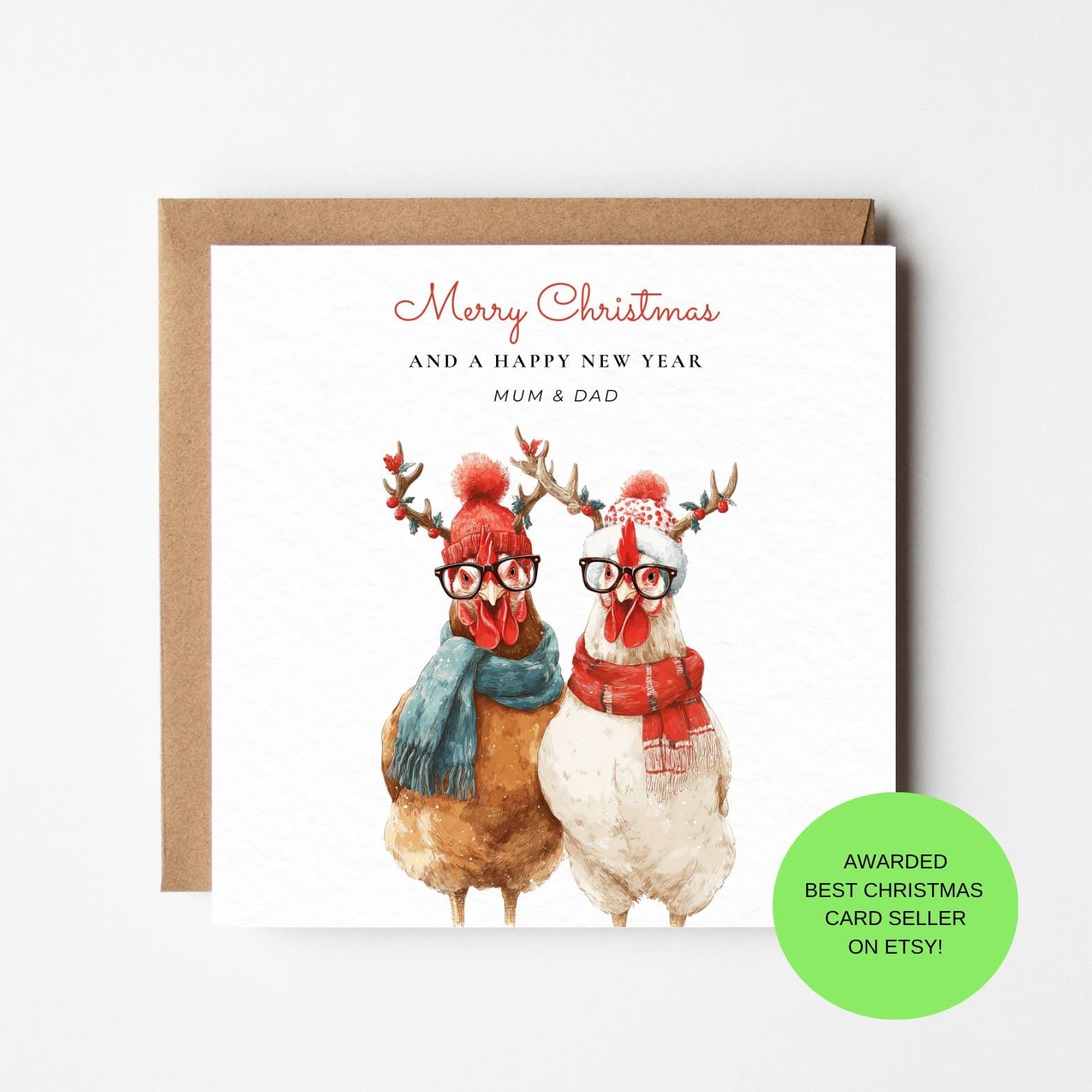 Mum and Dad Christmas Card