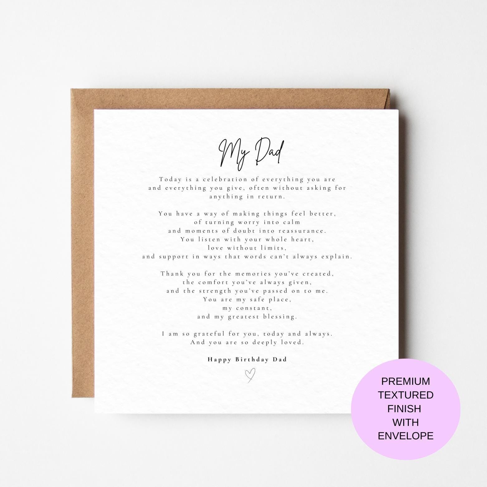 Dad Birthday Card – Thoughtful Love Card