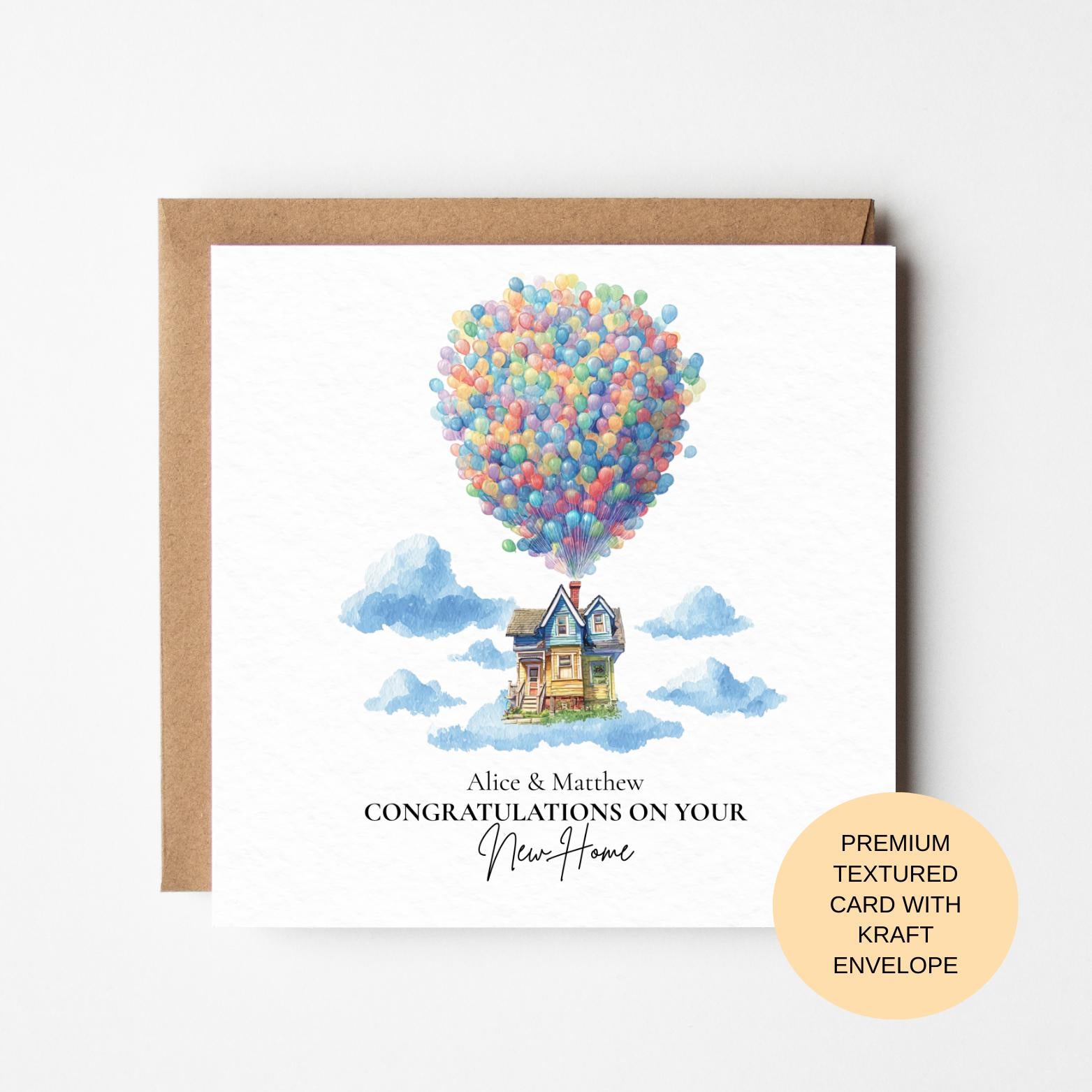Personalised New Home Card – Illustrated House Card