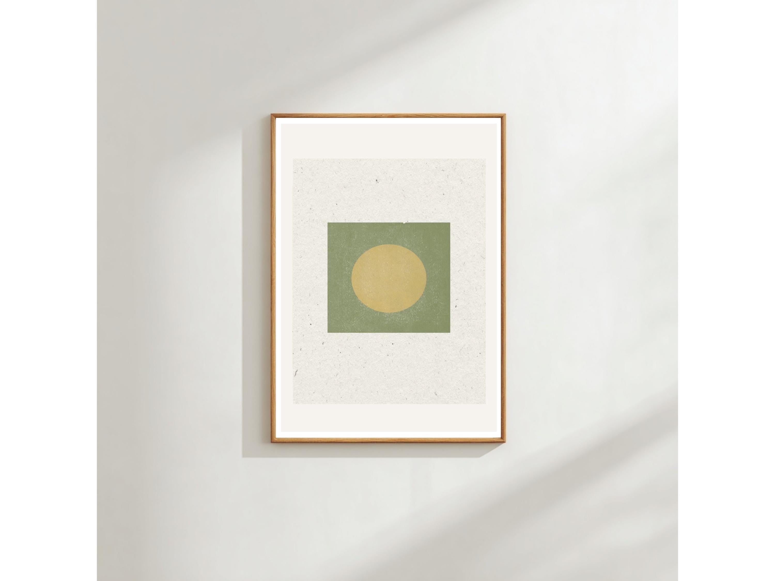 Circle Abstract Wall Art: Modern Scandinavian Decor (A3 & A4 Prints)