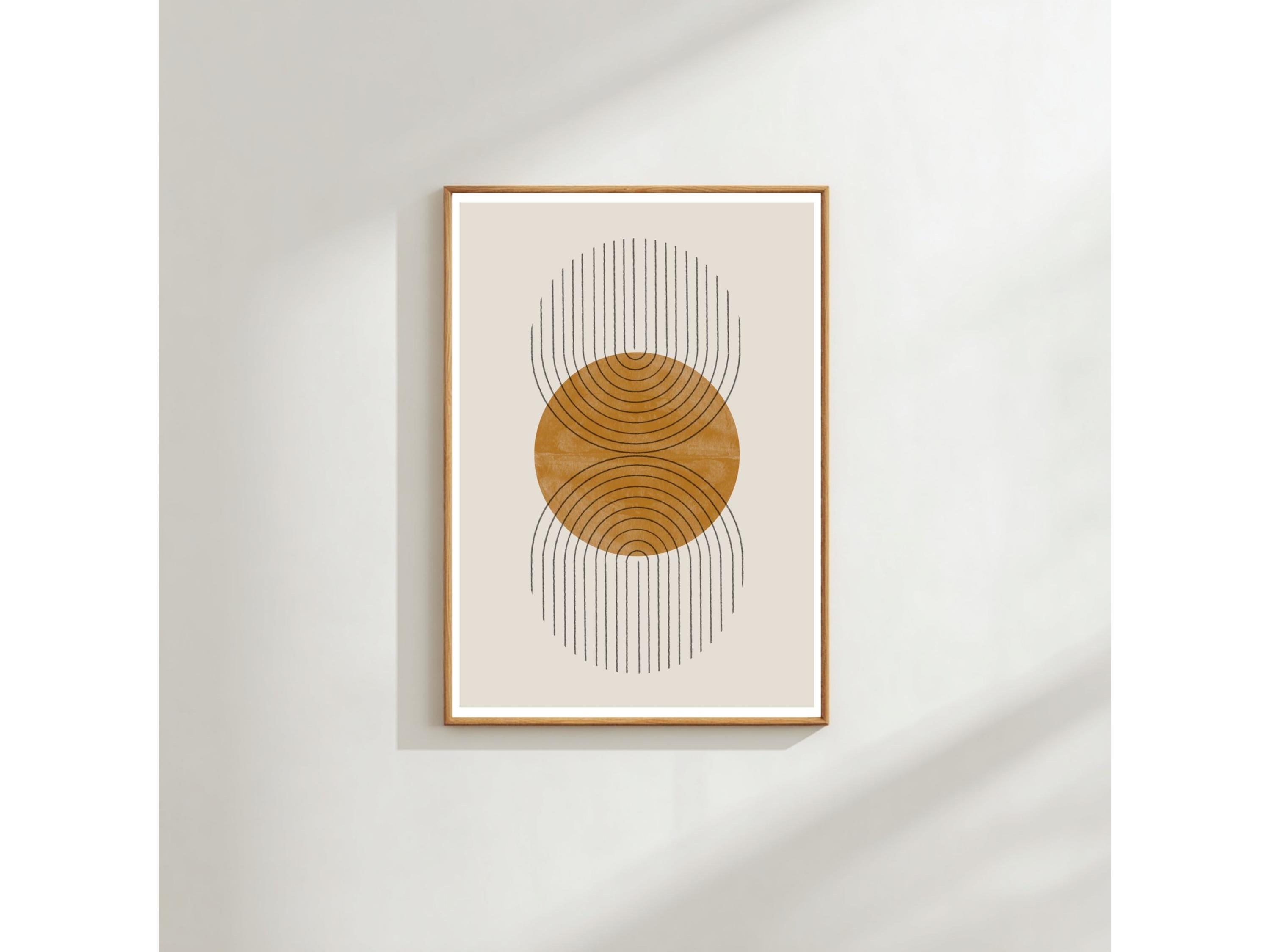 Fern Leaf Wall Art Print: Scandinavian Minimalist Decor (A3 & A4)