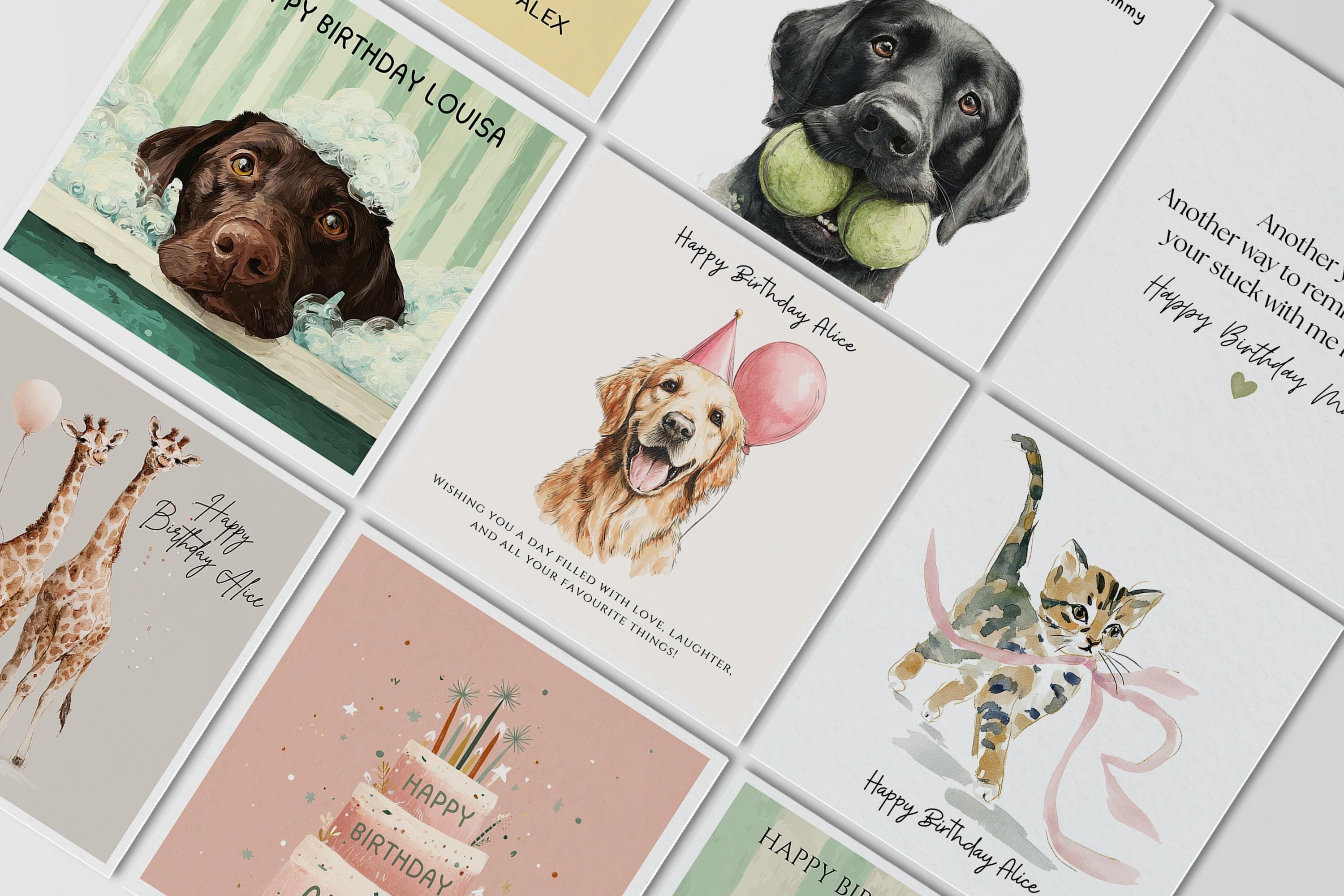 Personalised Cocker Spaniel Birthday Card for Her – Cute Spaniel Birthday for Sister Friend Mum Daughter