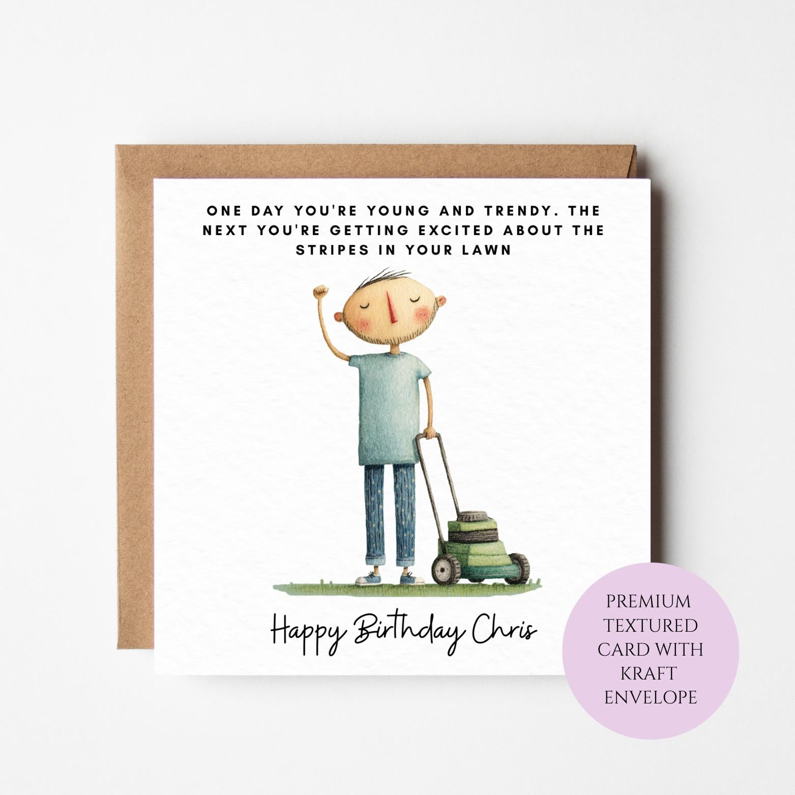 Funny Birthday Card for Him – Cheeky Ageing Joke Card