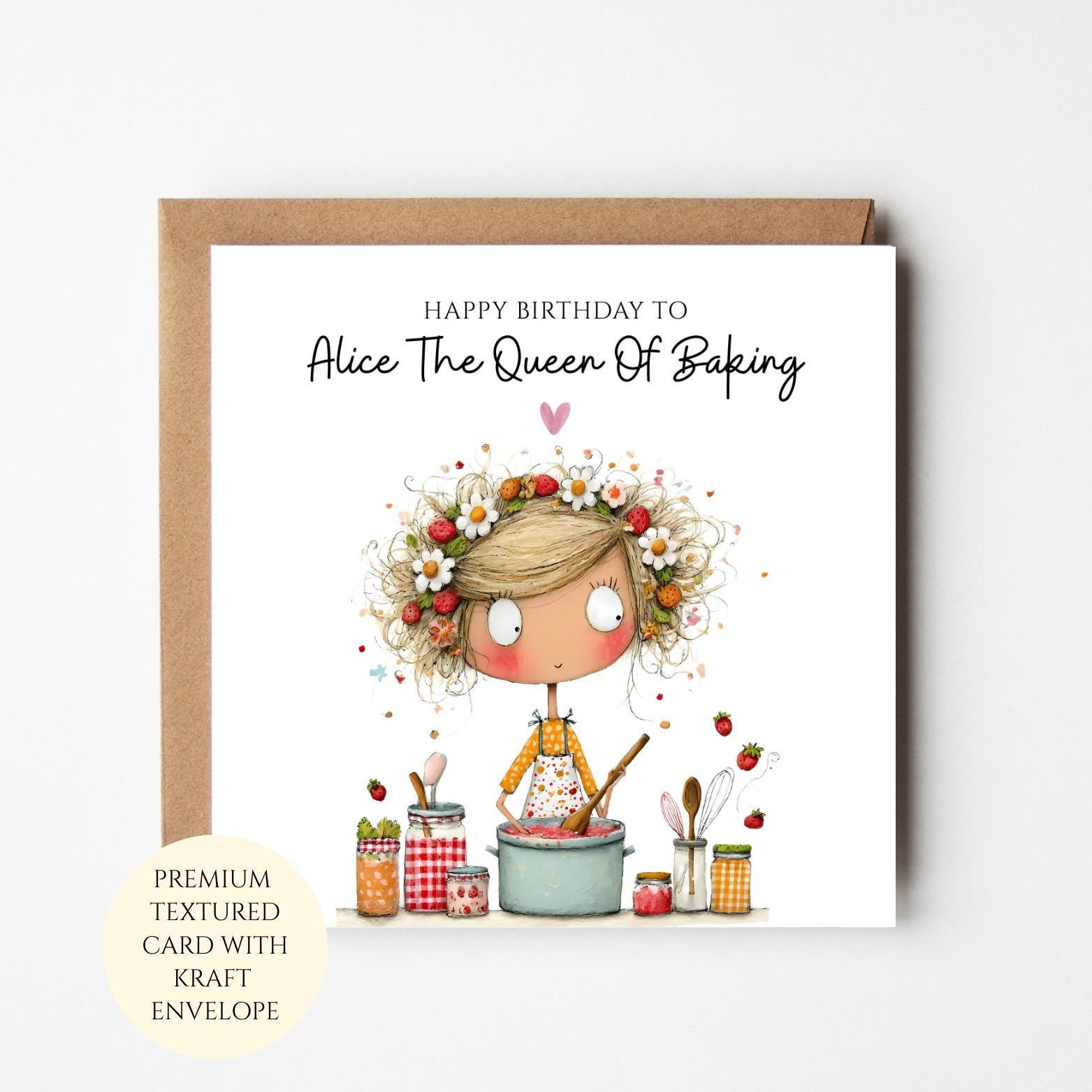 Baking Birthday Card: For Cake Lovers and Home Bakers (Personalised)