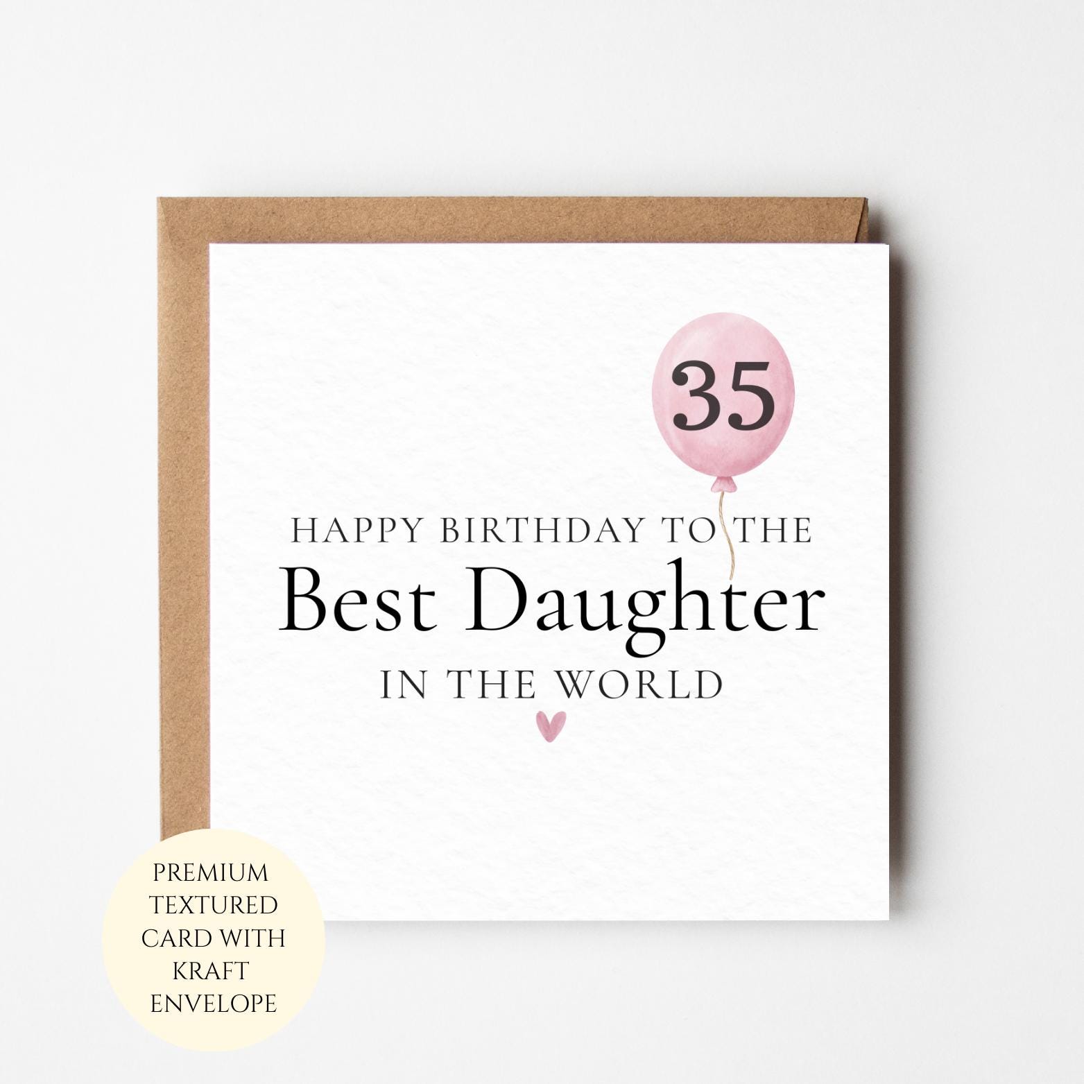 Personalised 35th Birthday Card for Daughter – Milestone Celebration (Any Age)