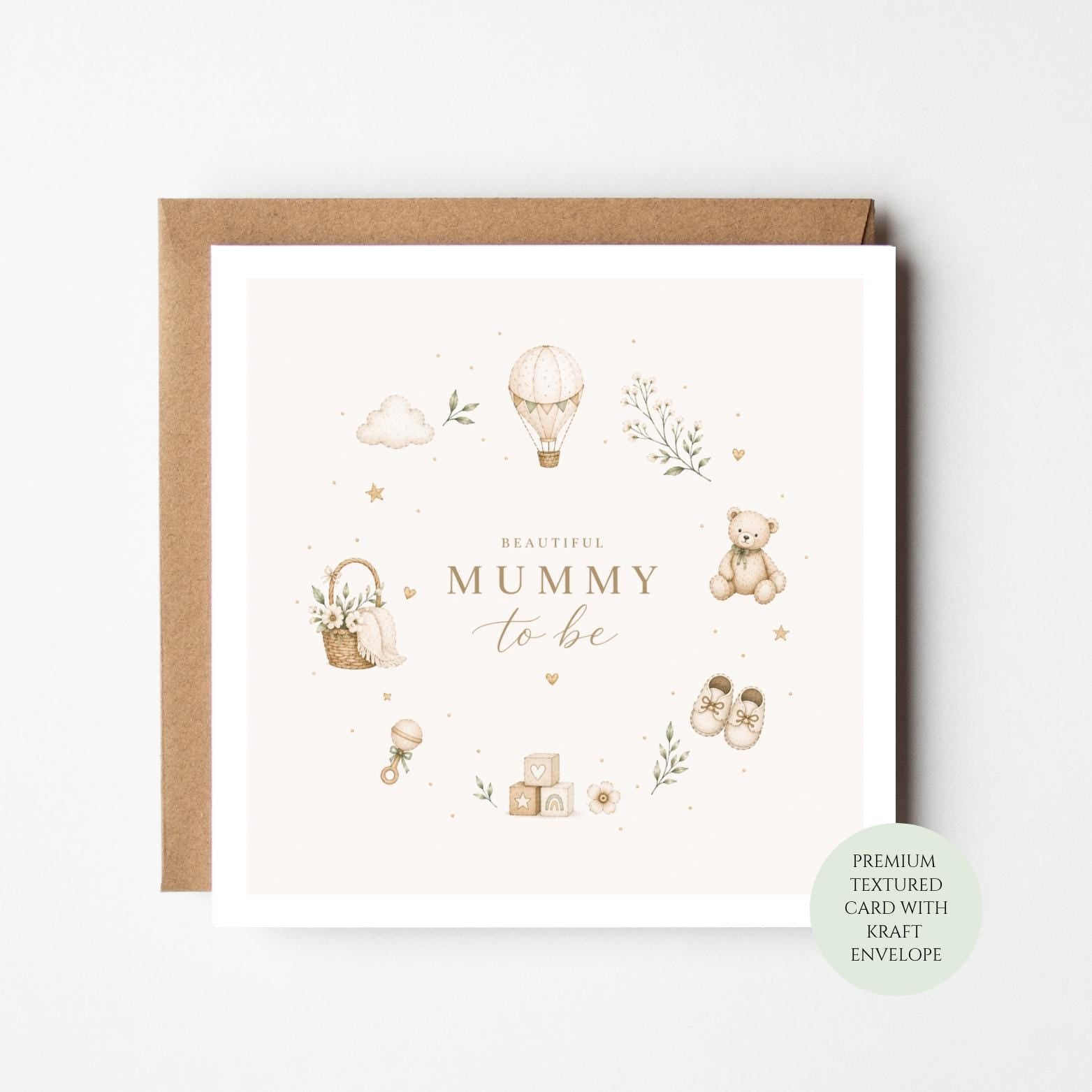 Mummy to Be Card, Baby Shower Congratulations, Pregnancy Greeting, New Baby Gift