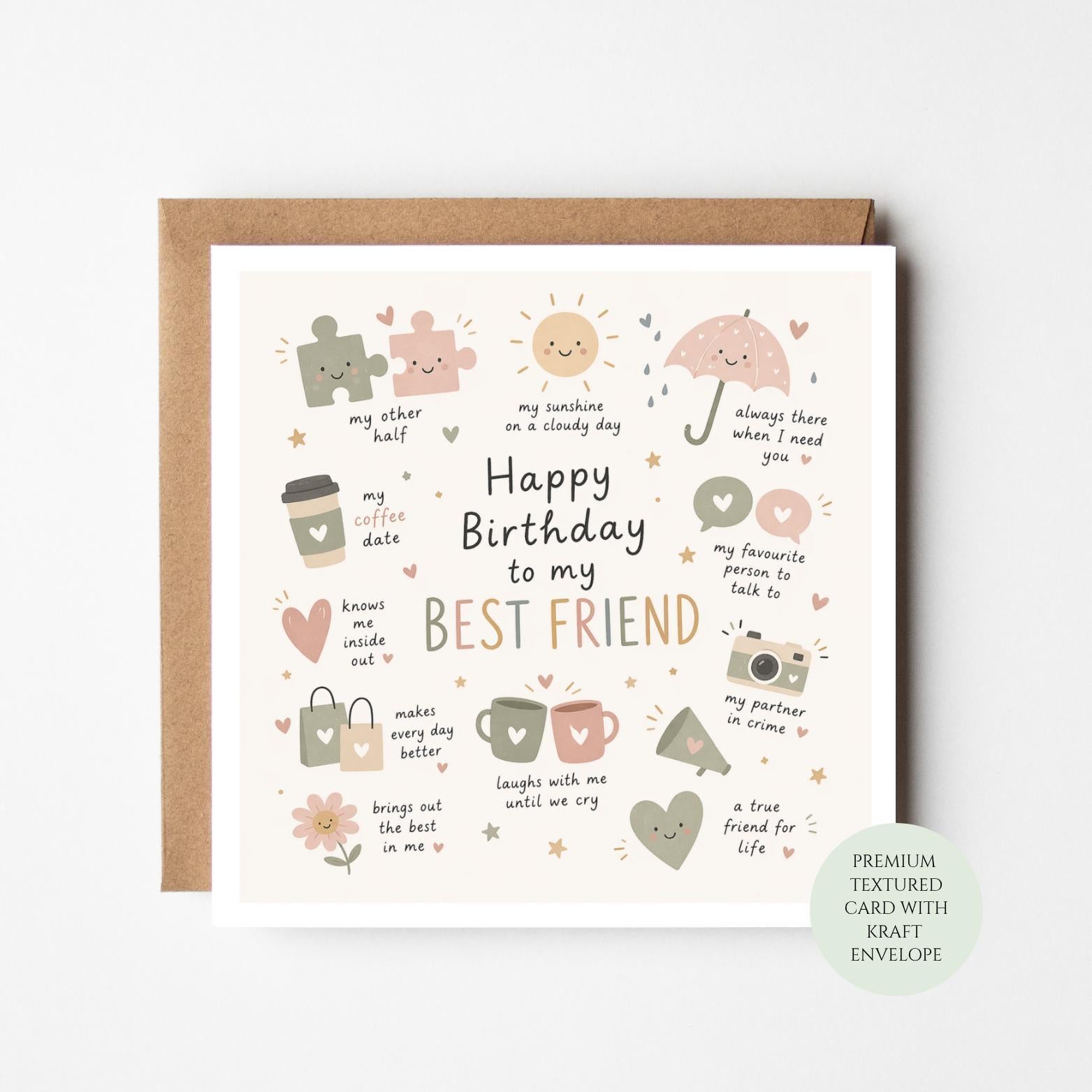 Birthday Card for Her: Friendship Sentiment - Female Friend