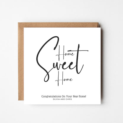 Personalised New Home Card: Rustic Housewarming Congratulations