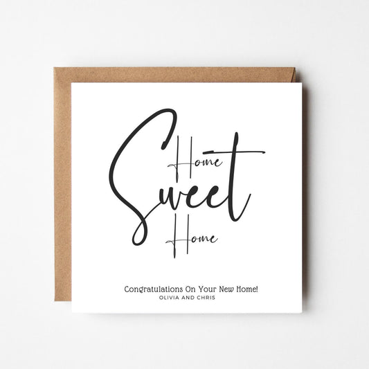 Personalised New Home Card: Rustic Housewarming Congratulations