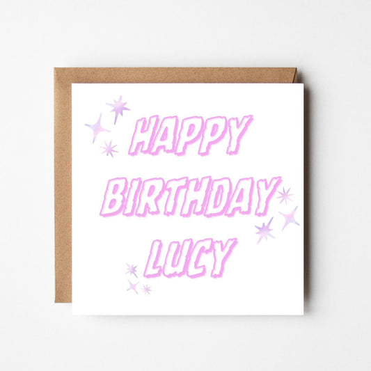 Personalised Best Friend Birthday Card – Custom Name Heartfelt Message Card, Sentimental Birthday Greeting Card for Her