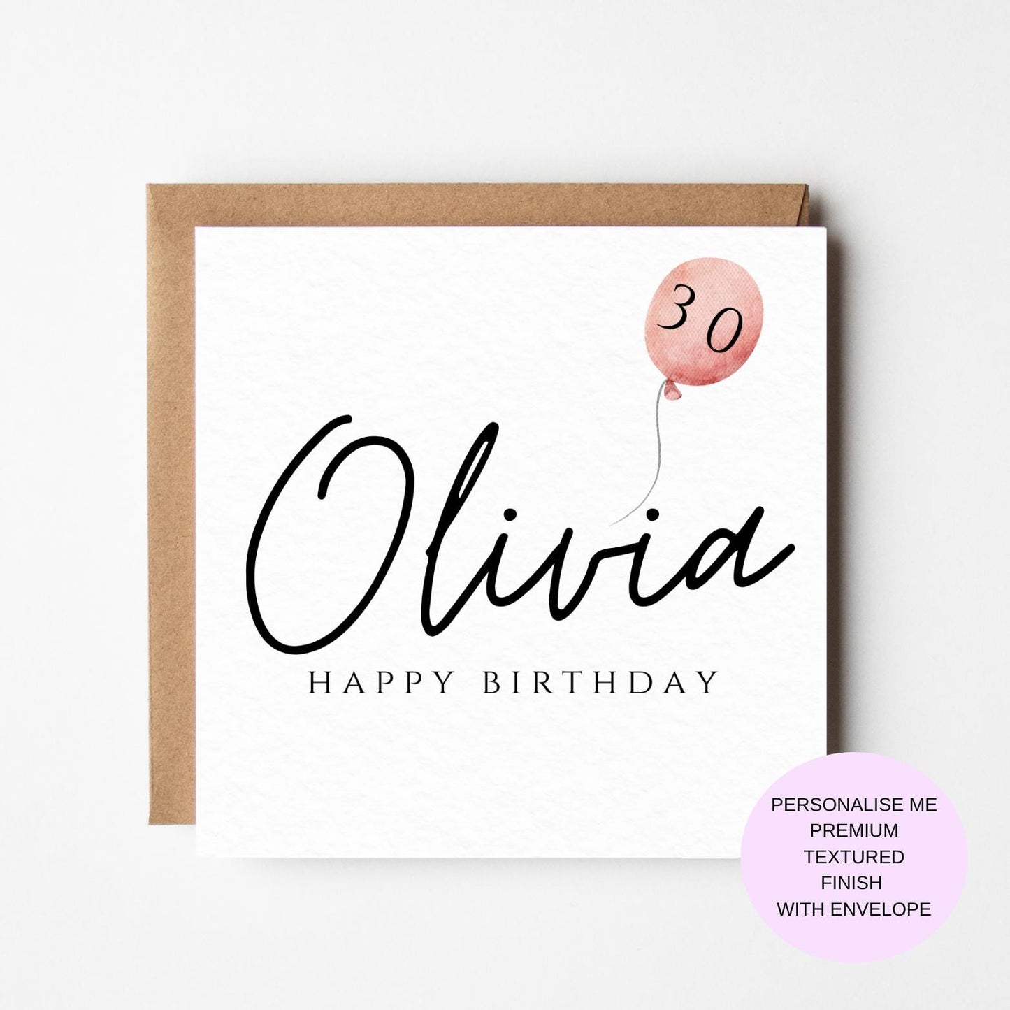 Milestone Birthday Card, Special, Sister, Best friend, Mum, Her Card with number