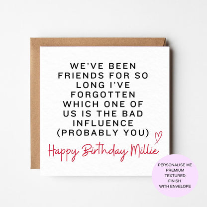 Funny birthday card, birthday card friend, best friend card, friend birthday card, card for friend, funny card for friend, card for bff