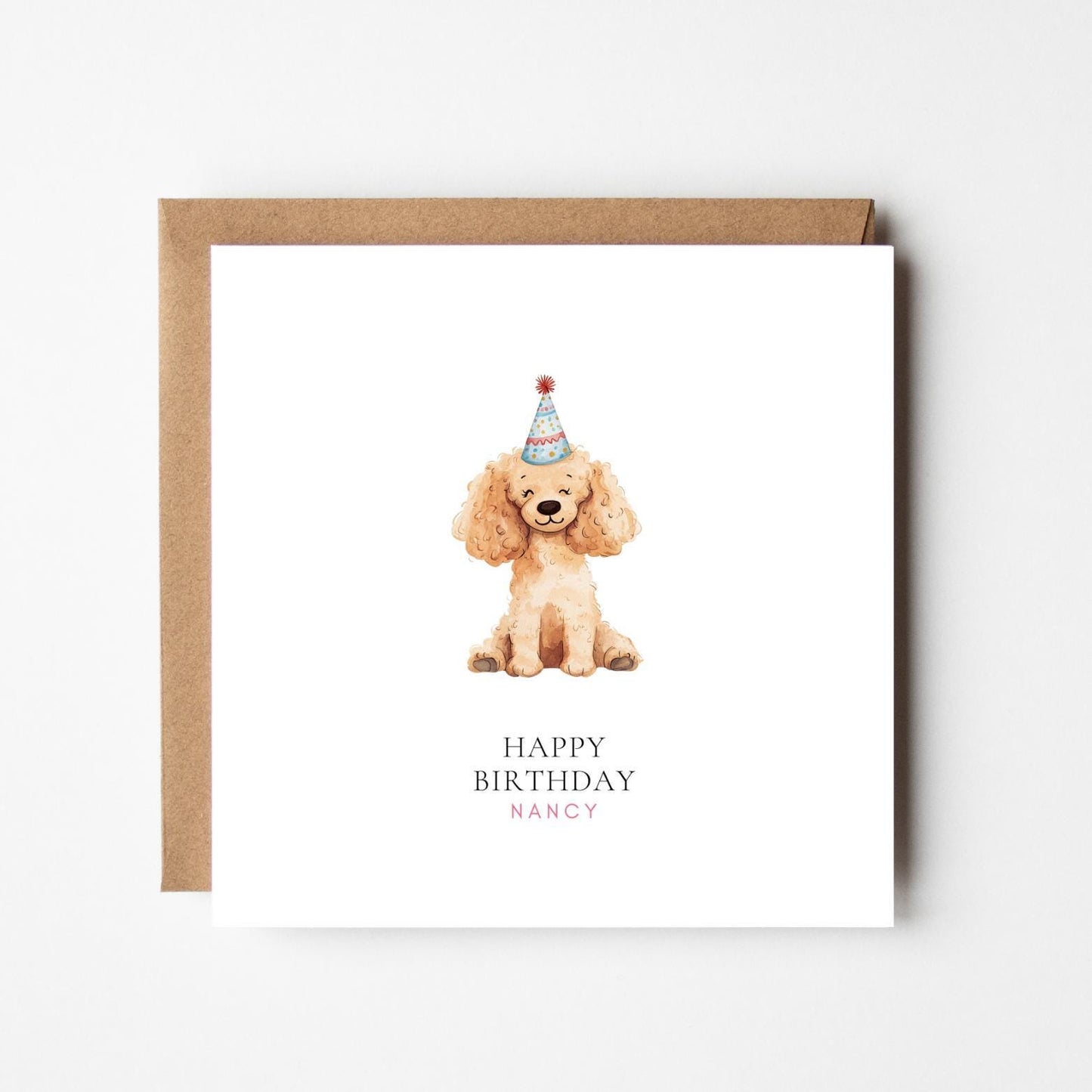 Personalised Birthday Card – Custom Dog Birthday Greeting