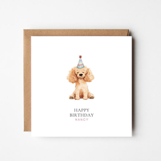 Personalised Birthday Card – Custom Dog Birthday Greeting