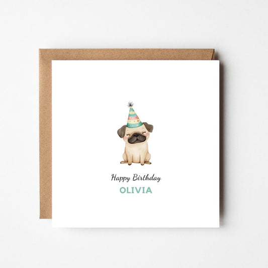Personalised dog Birthday Card – Custom Dog Lover Birthday Card