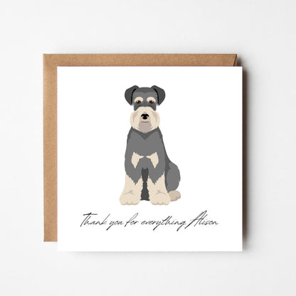 Personalised Dog Thank You Card – Cute Pet Design