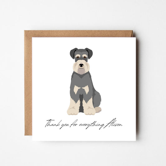 Personalised Dog Thank You Card – Cute Pet Design