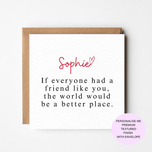 Best Friend Card, Lucky Friend, Friend Birthday, Friend Thank You Card, Friend Good Luck Card, Tough Time, Well Done Card, Special Friend