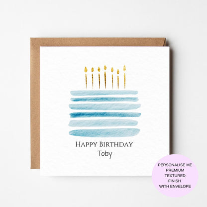 Personalised Mens Happy Birthday Card | Birthday Card For Brother | Son Birthday Card | Adult Birthday Card | Male Birthday Card | Boy Card