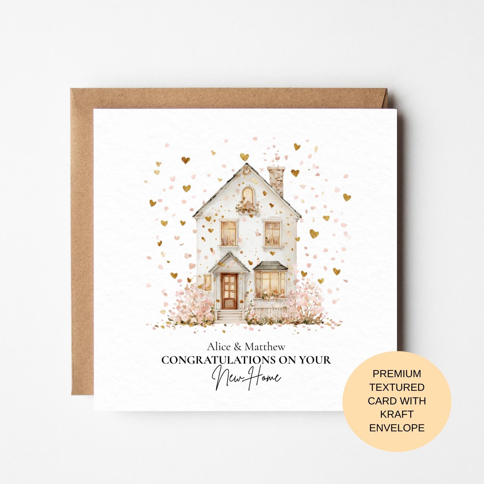 New Home Card For Couple – Personalised Housewarming Card