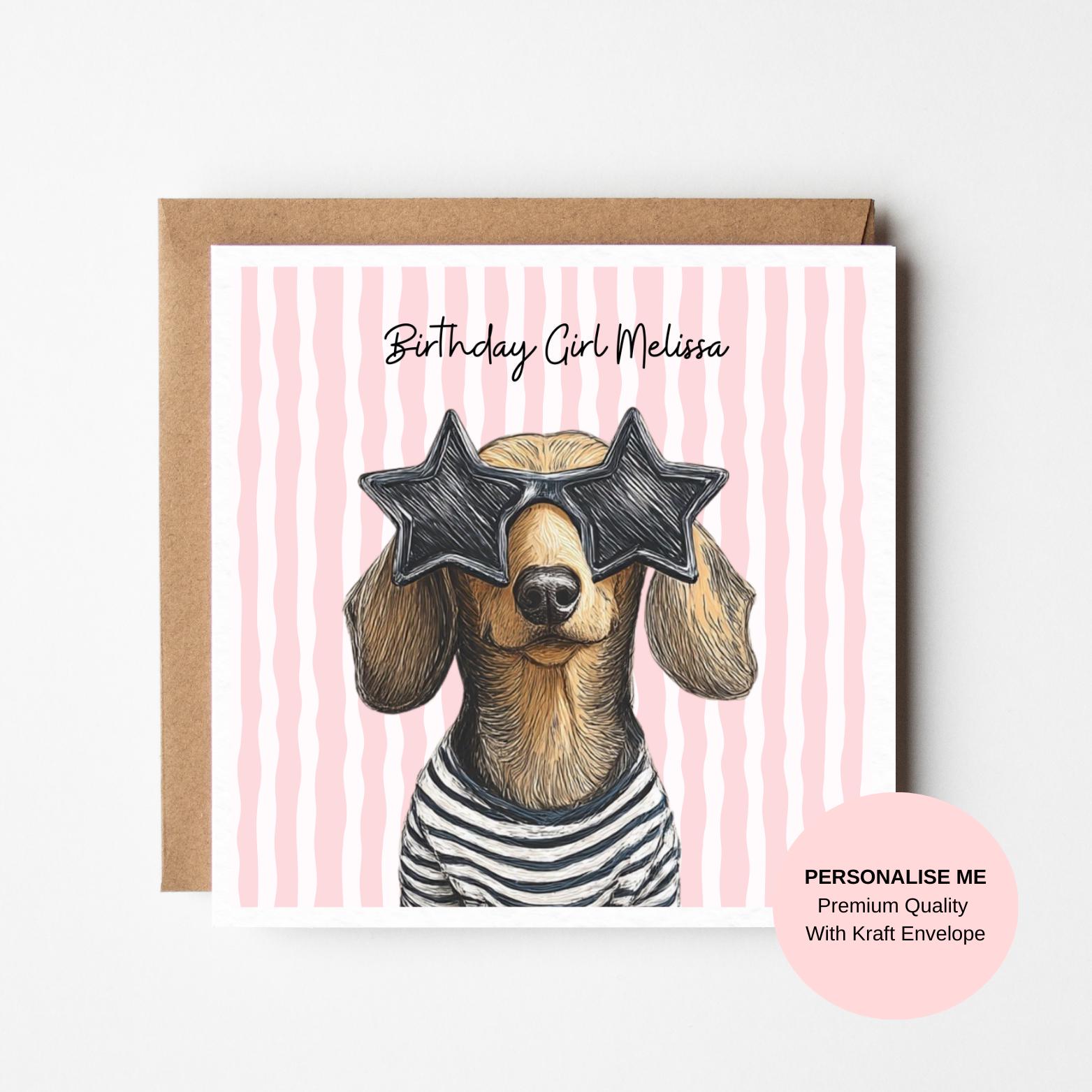 Funny Dog Birthday Card - Personalised for Pet Lovers
