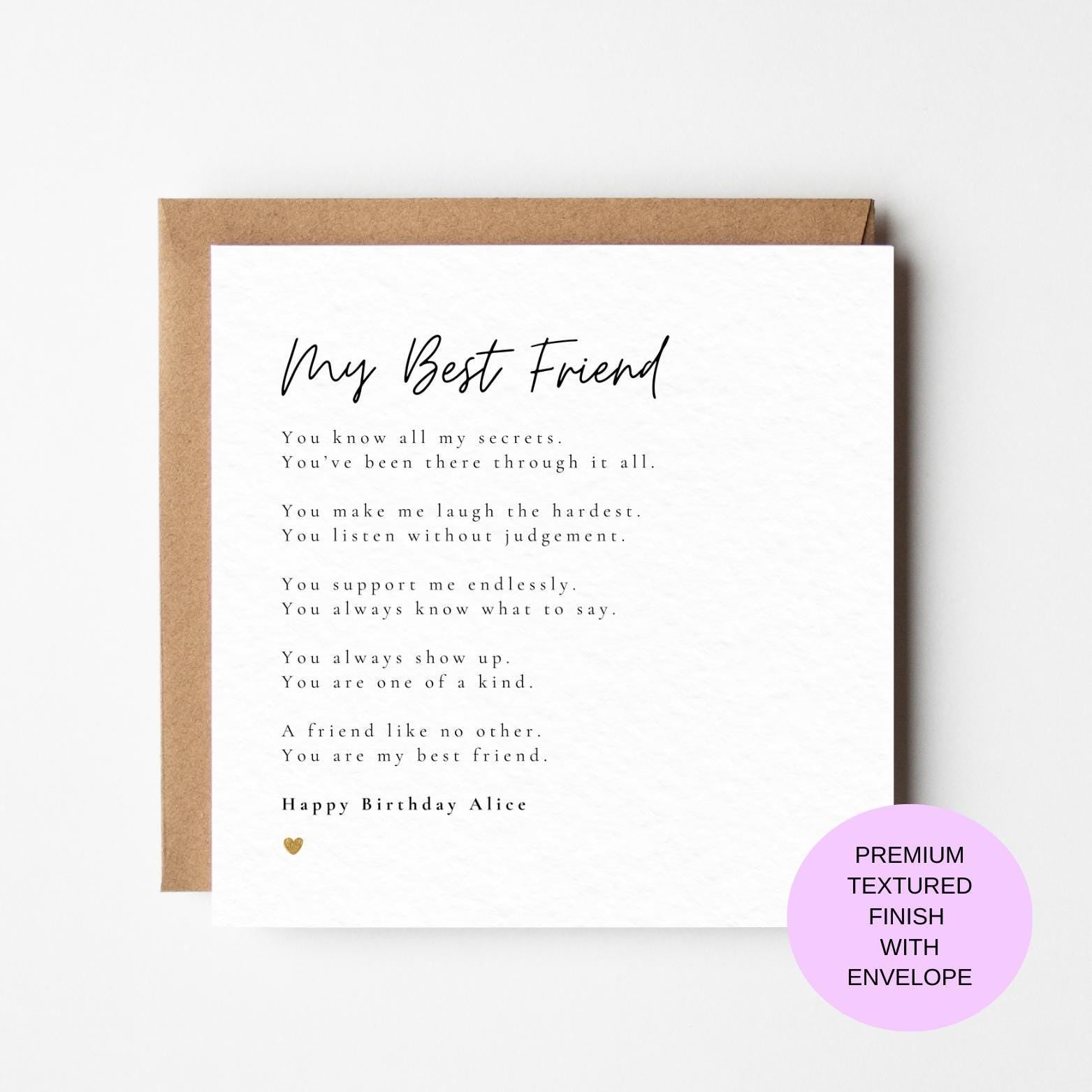 Friend Birthday Card – Meaningful Message