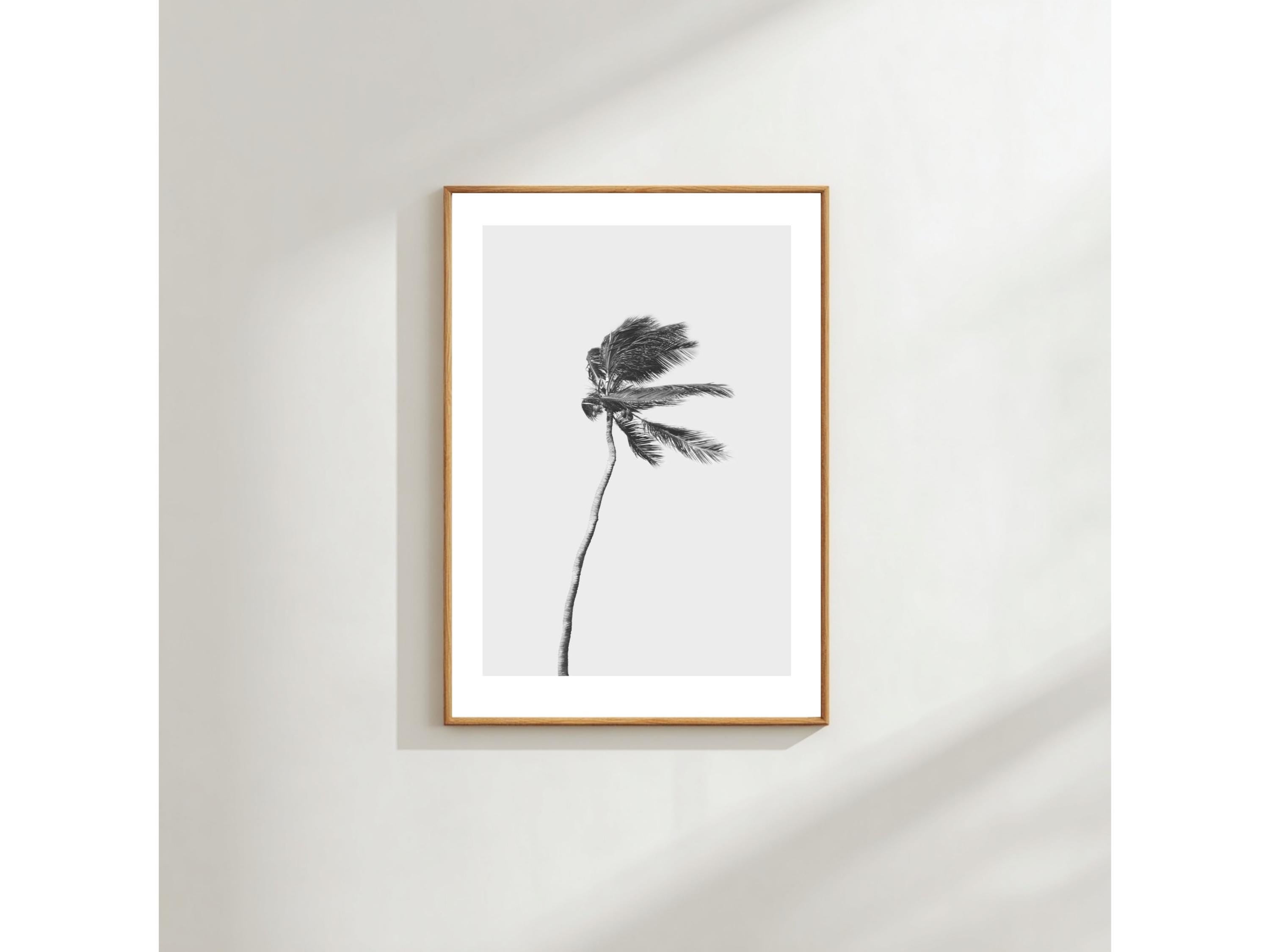Black Floral Line Wall Art - Modern Minimalist Botanical Print