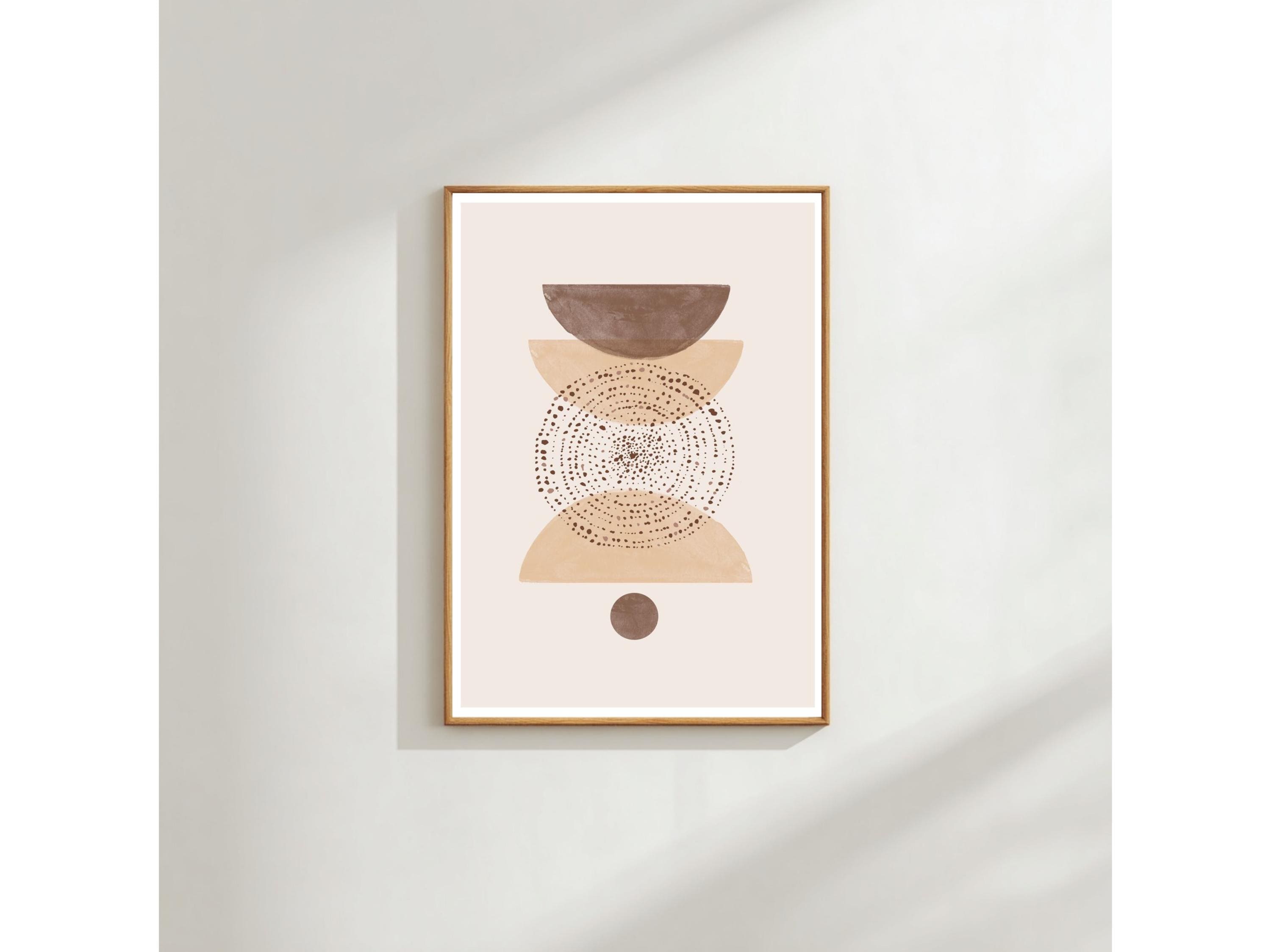 Abstract Arch Wall Art Print - Neutral Tones, Modern Minimal Decor