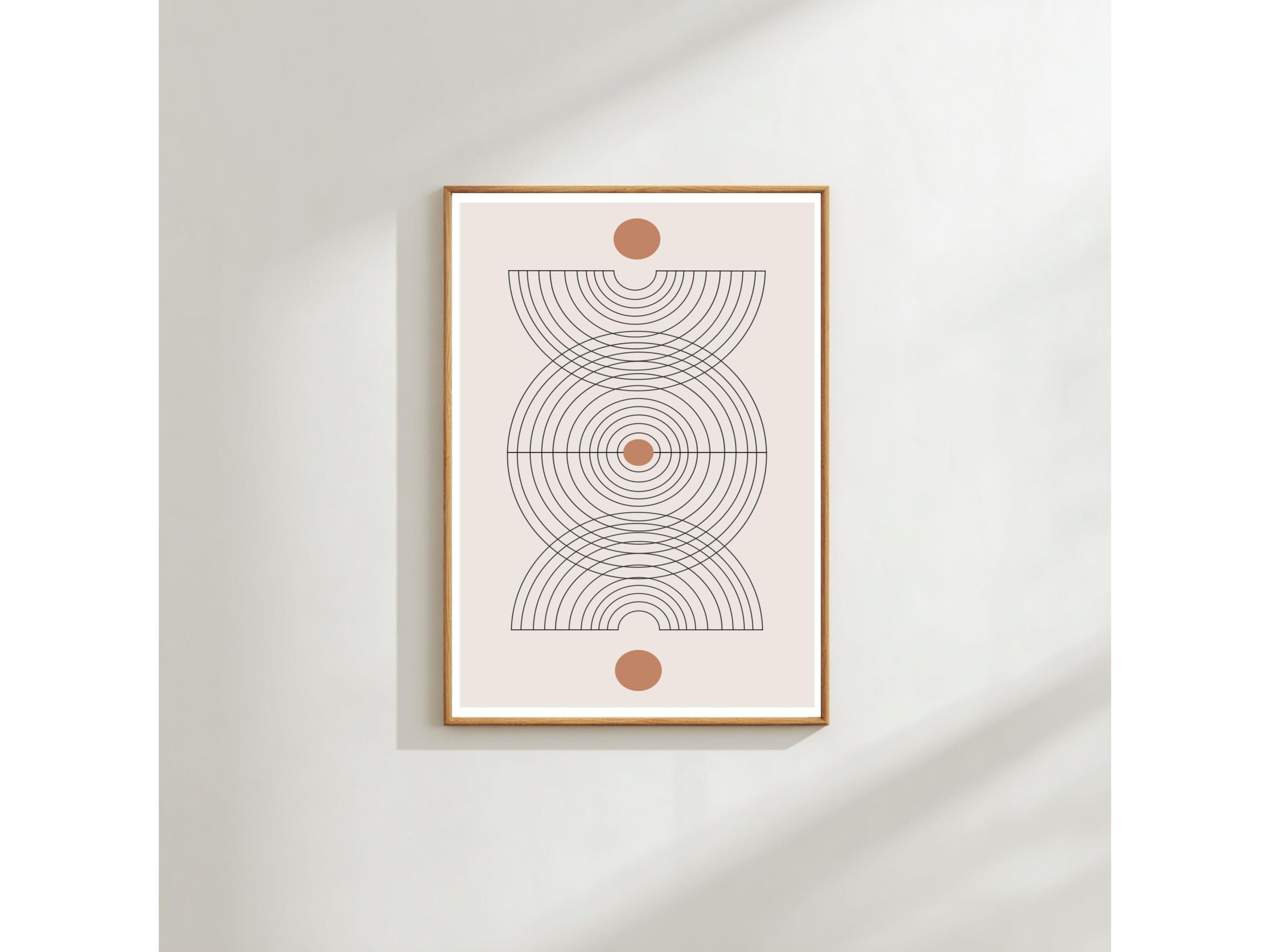 Abstract Wall Art Print: Neutral Brush Strokes - Minimalist Home Decor
