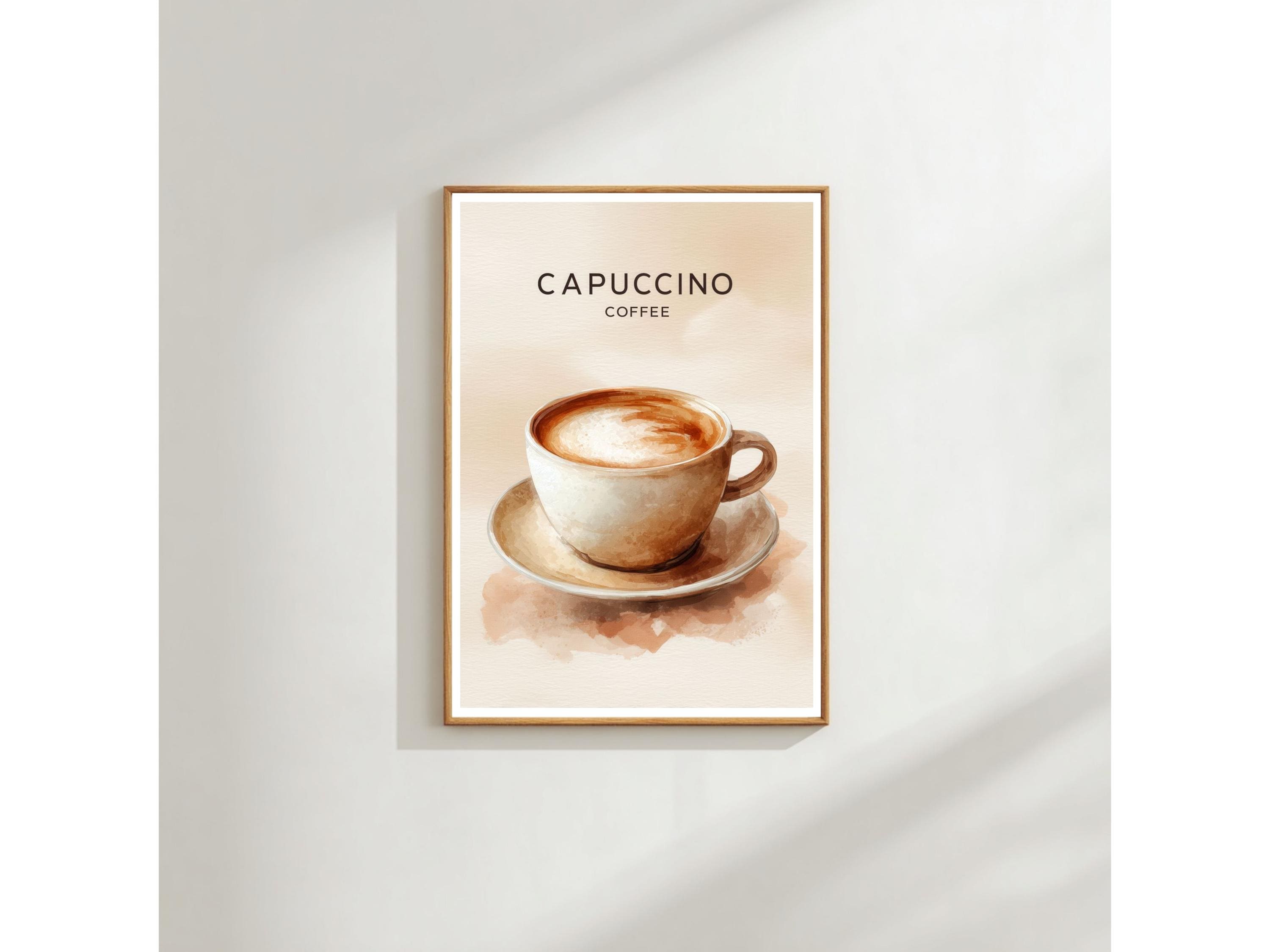 Coffee Wall Art Print: Neutral Scandinavian Style - Minimalist Café Poster