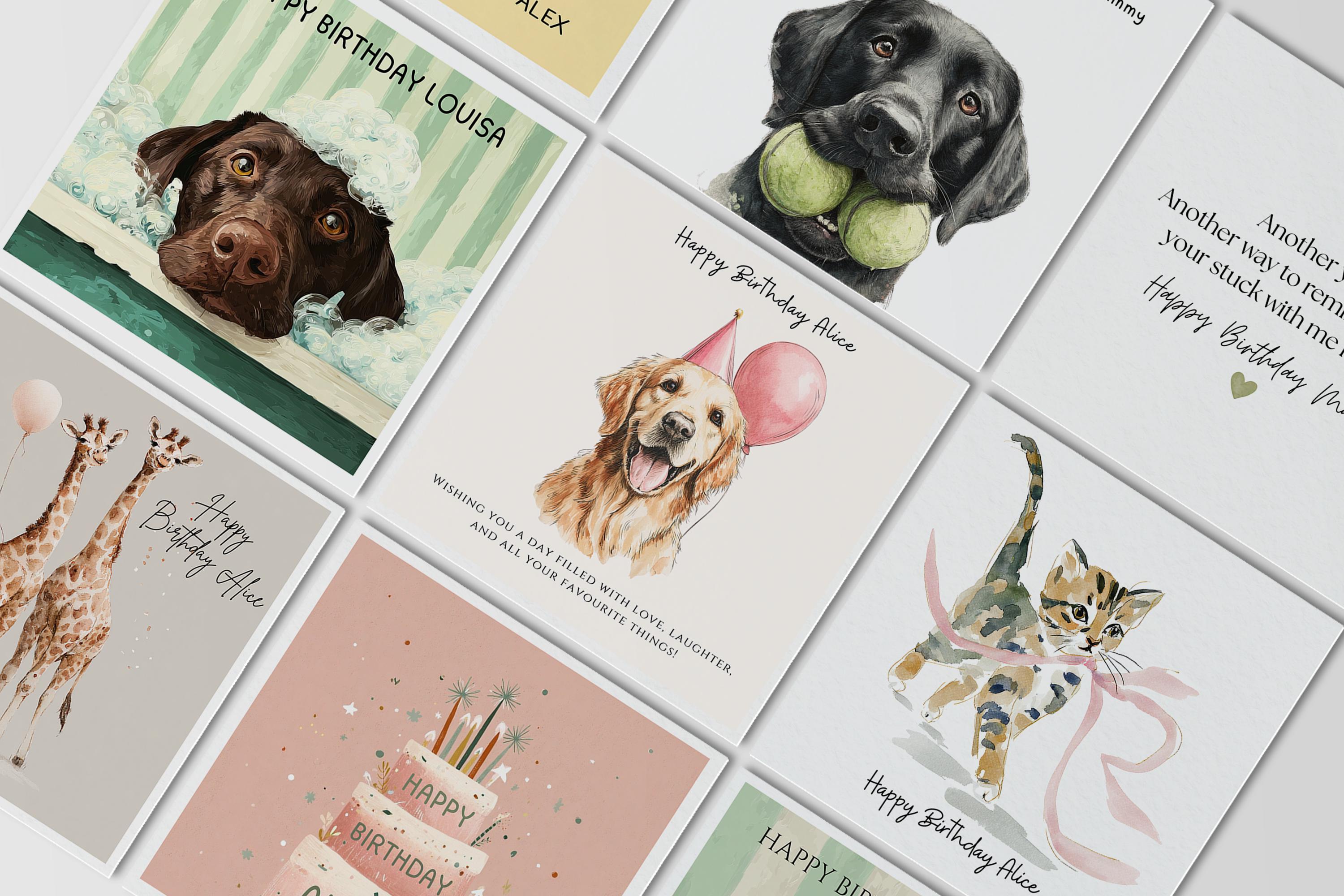 18th Birthday Card: Illustrated Keepsake for Her (Personalised)