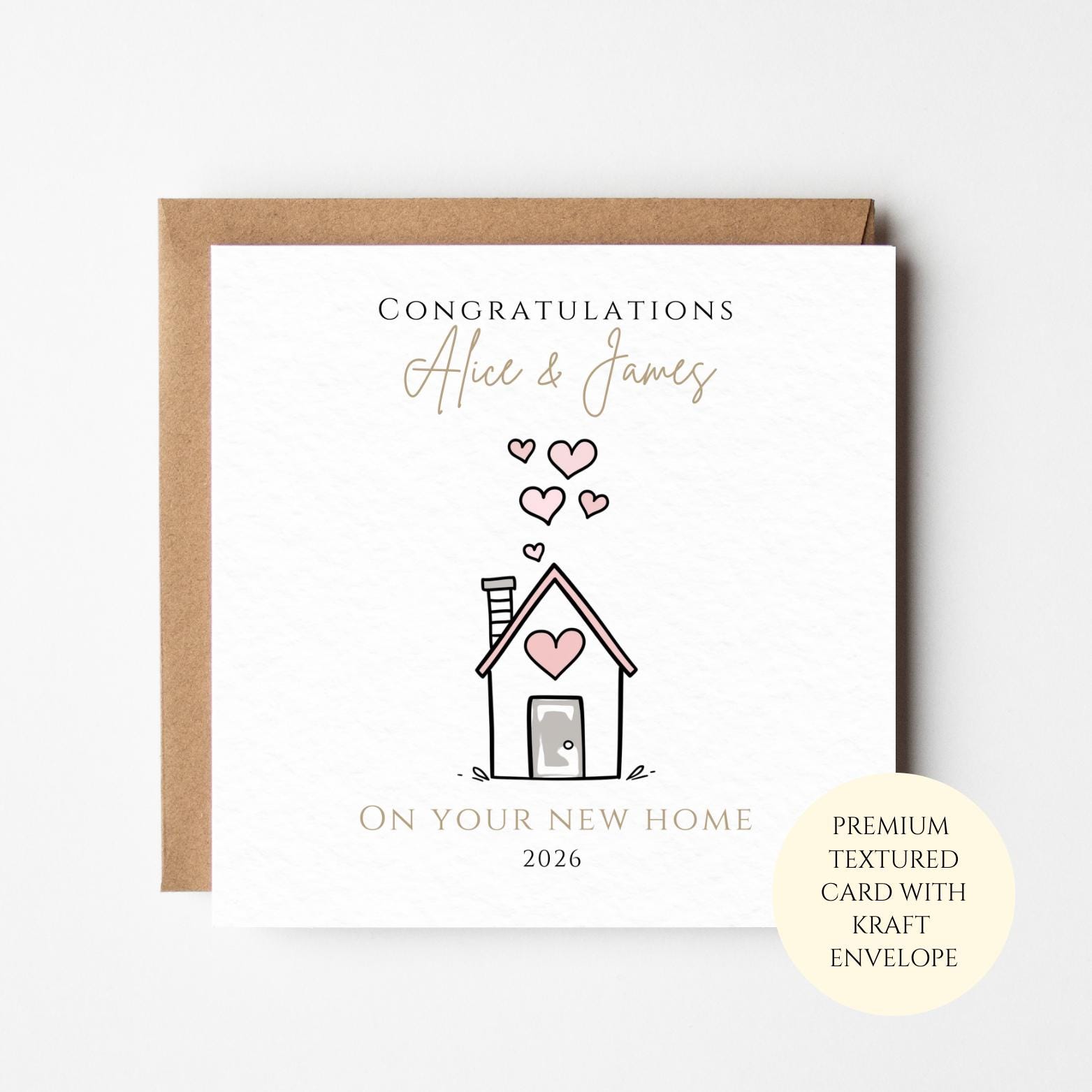 Housewarming Card: Minimal Design - New Home Congratulations
