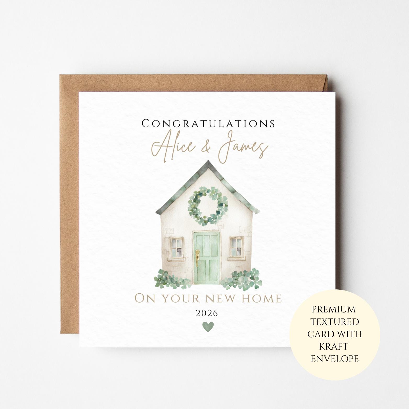 Personalised New Home Card: Housewarming Keepsake for Moving Day