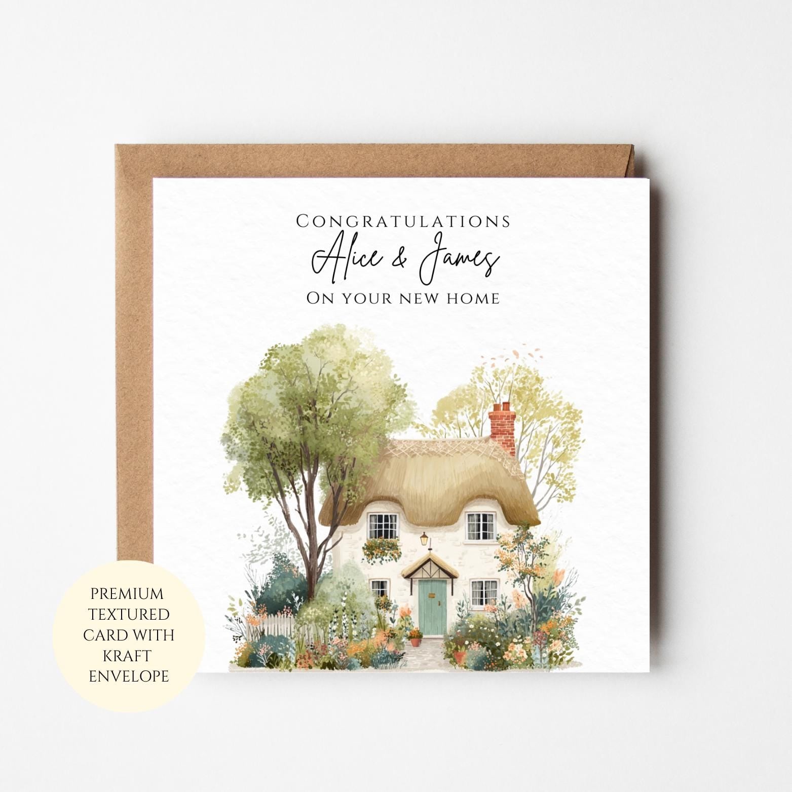 Cottage New Home Card: Cosy Housewarming Keepsake