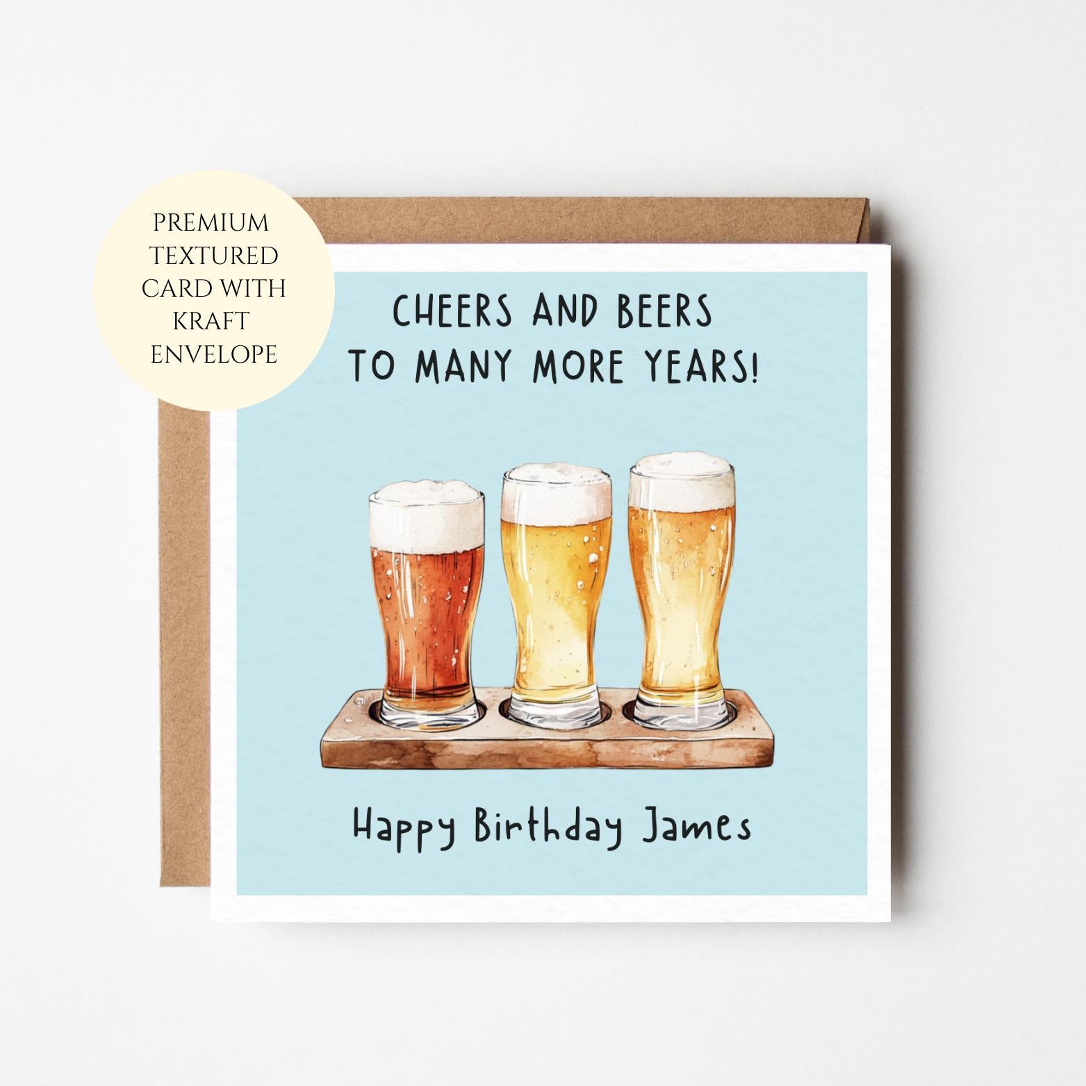 Funny Beer Birthday Card