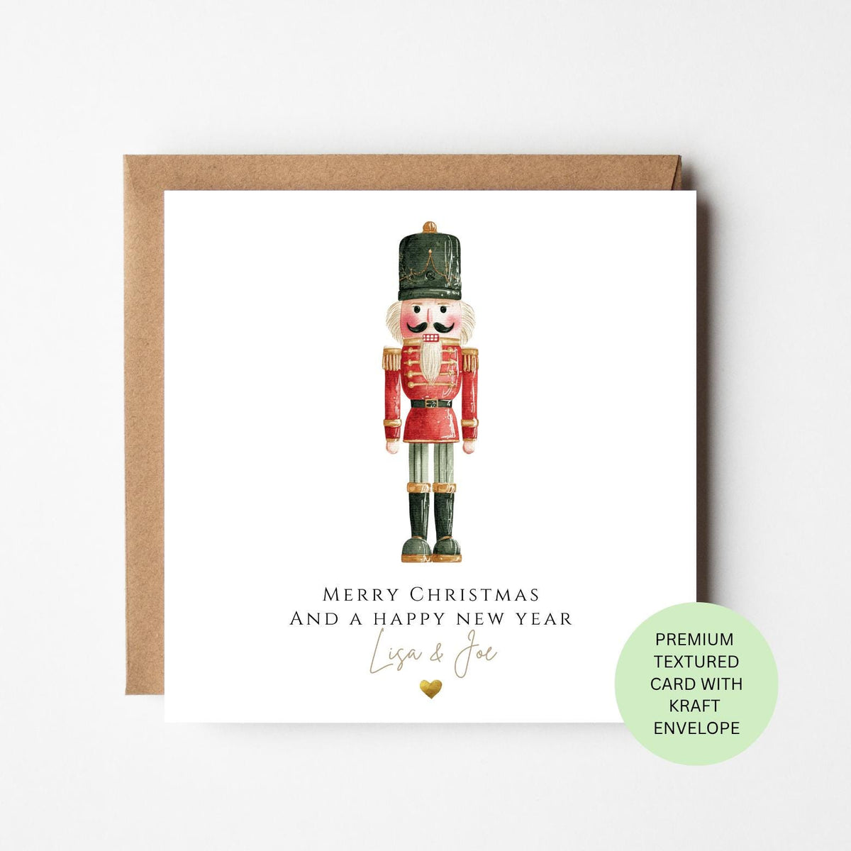 Personalised Traditional Christmas Nutcracker Card