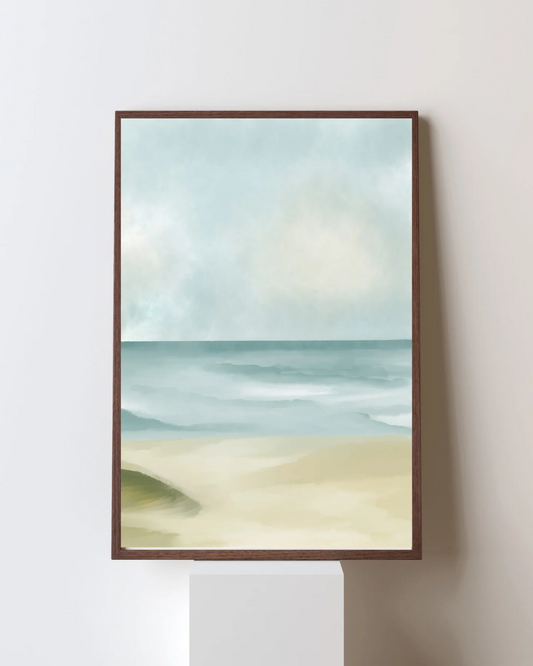 Coastal Serenity – Minimalist Ocean Wall Art Print